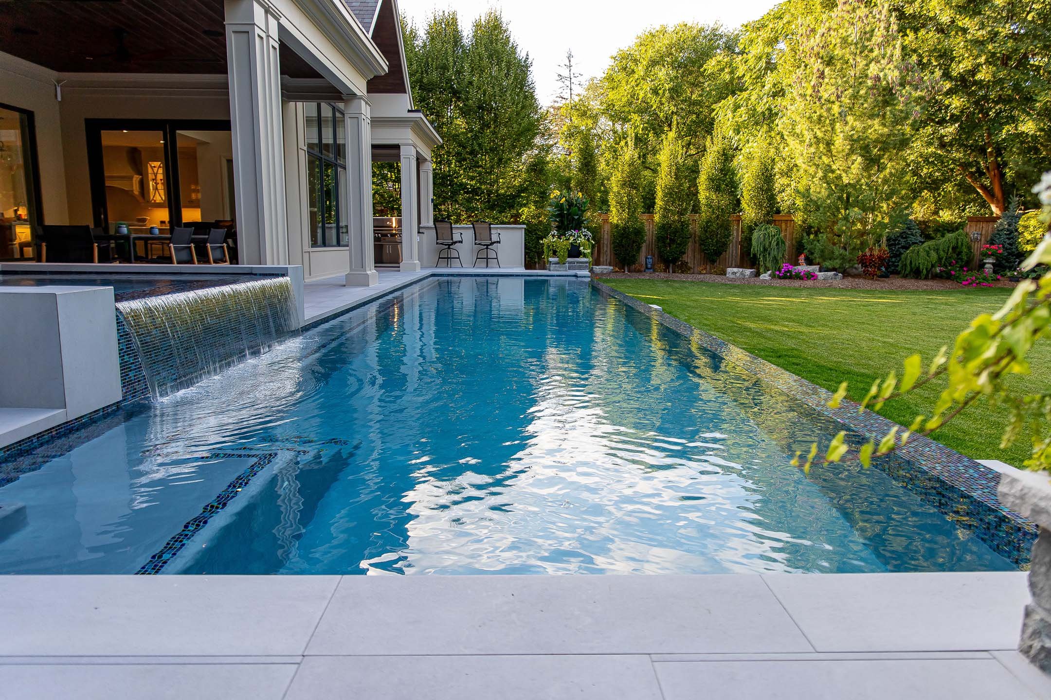 Presenting a 60-Foot Custom Spillover Pool in Port Credit